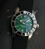 GF Breitling Superocean Heritage II 42mm 2824 Movement Green Face Rubber Band Watch